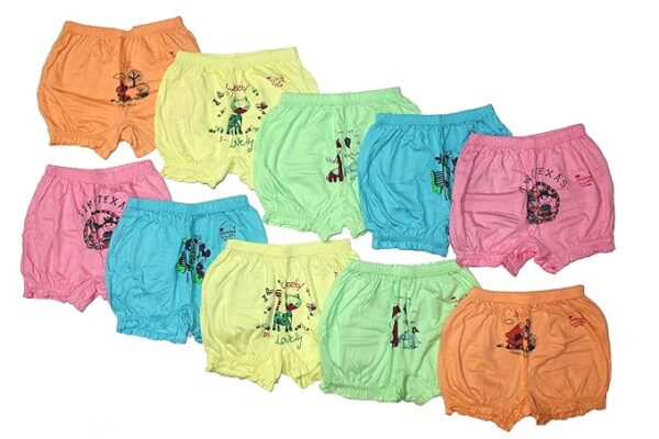 Kids Baby Boys and Girls Printed Inner wear Trousers Combo Pack of 12