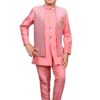 AHHAAAA Kids Indian Ethnic Silk Blend Waistcoat Kurta Pyjama Set Traditional Bollywood Style Wedding Sherwani for Boys