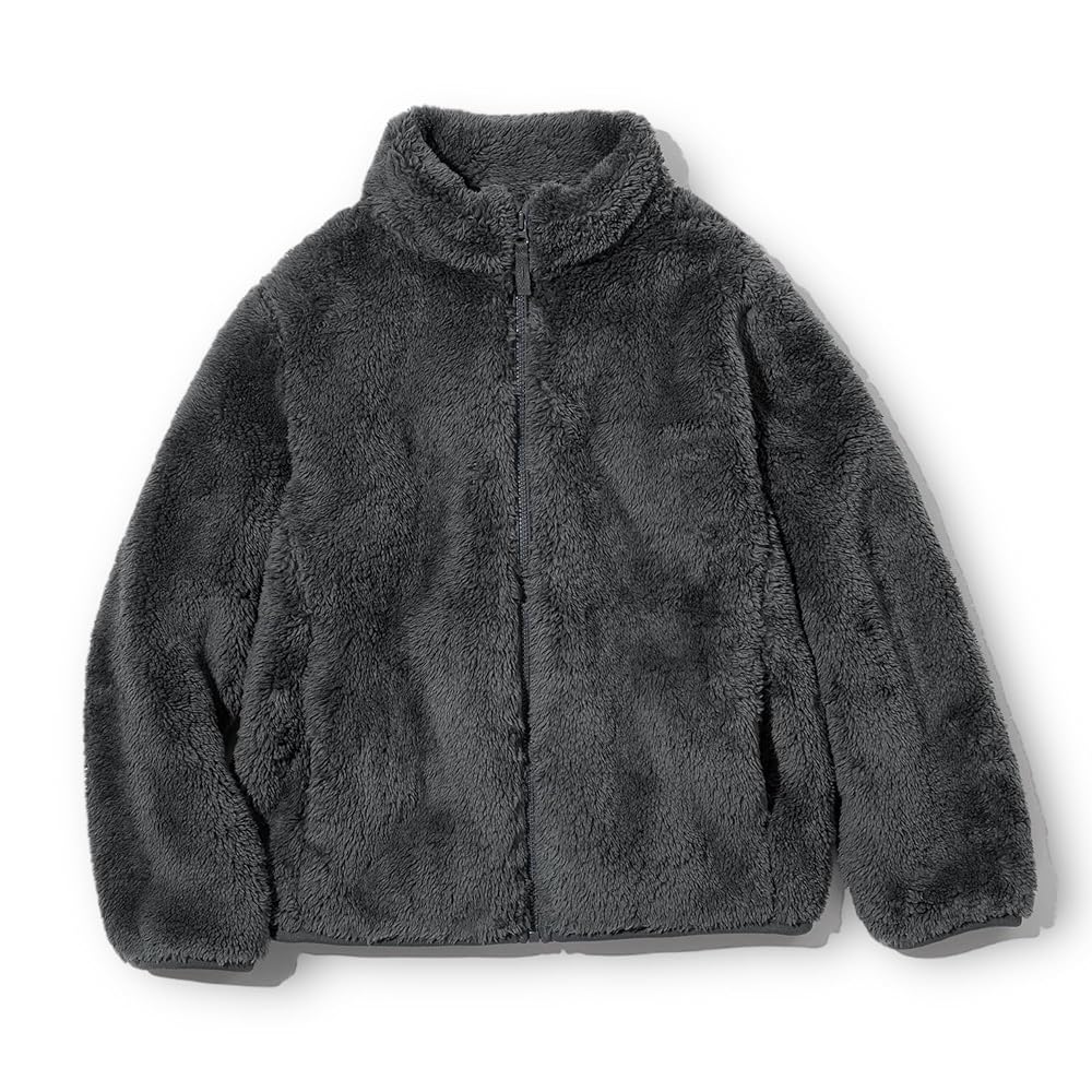 Alan Jones Clothing Boy's Polyester Fluffy Yarn Fleece Full-Zip Standard Length Jacket
