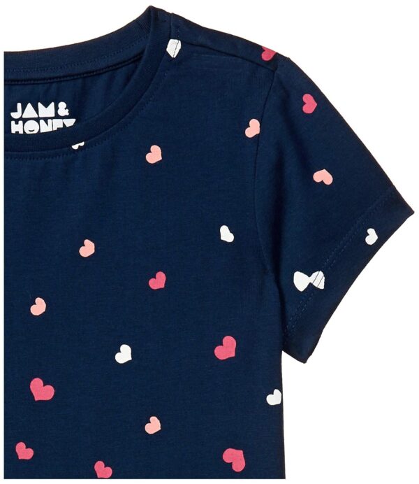 Amazon Brand - Jam & Honey Girls Girls Night Dress | 100% Cotton T-Shirt & Pajama Set | Age 2-12 Years