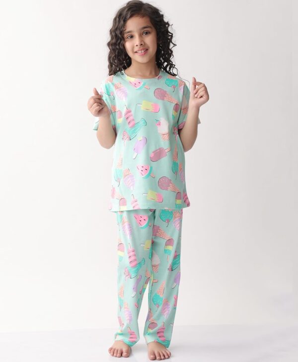 ANTHRILO Pyjama Set for Girls| Material: 100% Pure Cotton | Fabric: Skin-Friendly, ensuring a Soft Touch on Delicate Skin| Fit: Regular |Age Range: Suitable for Girls Aged 0-14...