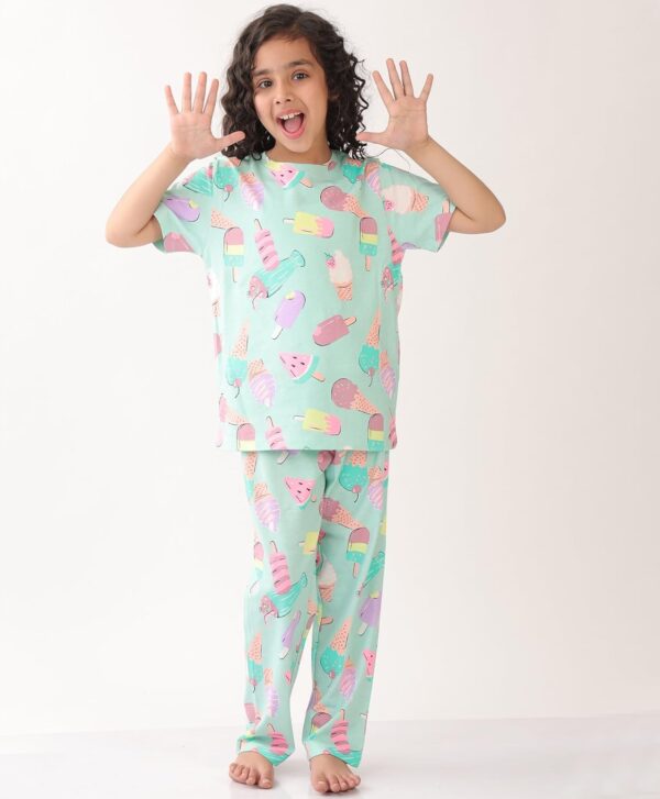 ANTHRILO Pyjama Set for Girls| Material: 100% Pure Cotton | Fabric: Skin-Friendly, ensuring a Soft Touch on Delicate Skin| Fit: Regular |Age Range: Suitable for Girls Aged 0-14...