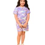 ANTHRILO Sleepwear Shorts Set for Girls| Material: 100% Pure Cotton | Fabric: Skin-Friendly, ensuring a Soft Touch on Delicate Skin| Fit: Regular |Age Range: Suitable for Girls...