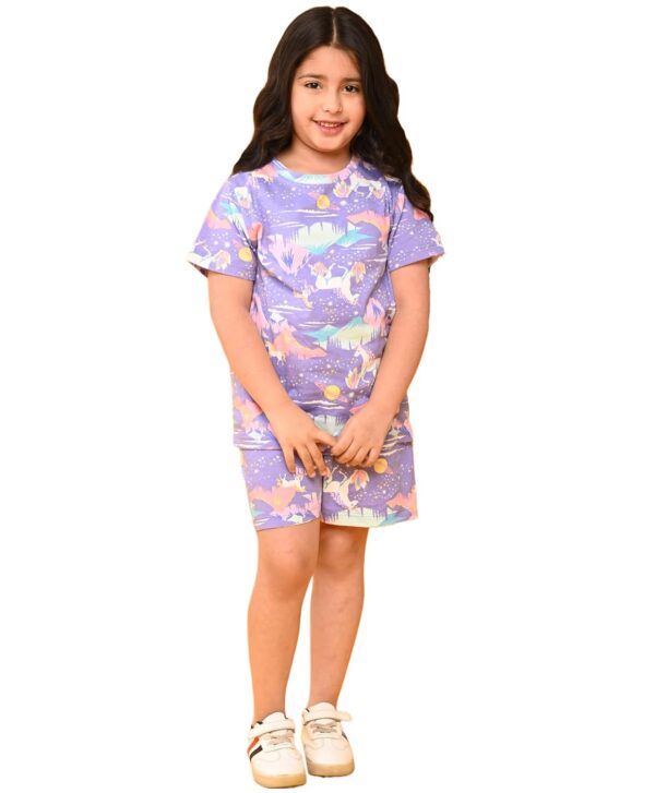 ANTHRILO Sleepwear Shorts Set for Girls| Material: 100% Pure Cotton | Fabric: Skin-Friendly, ensuring a Soft Touch on Delicate Skin| Fit: Regular |Age Range: Suitable for Girls...
