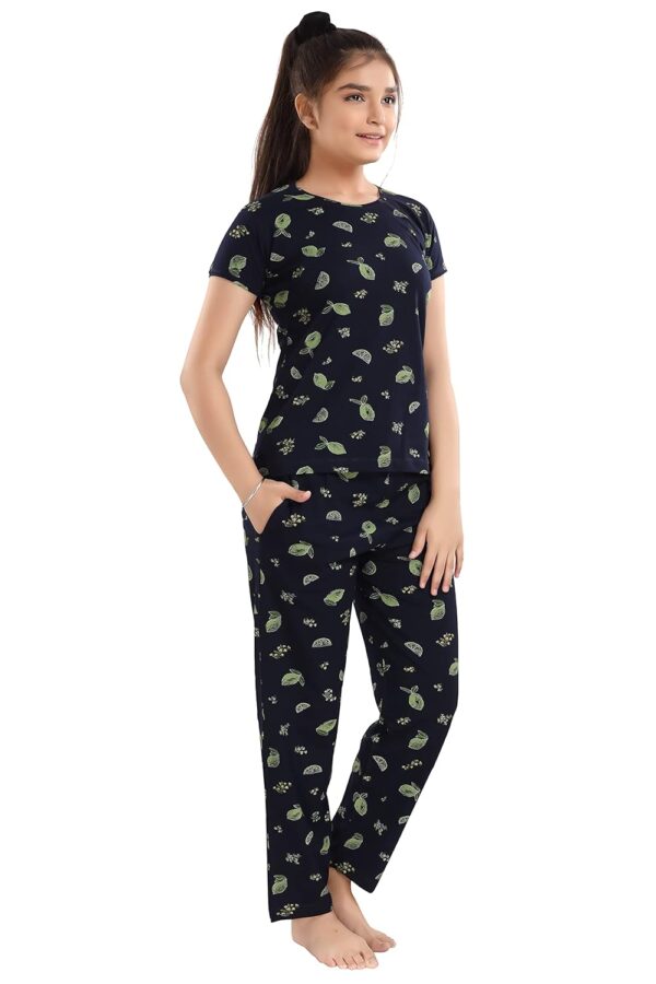 AV2 Girl's Cotton All Over Print Night Suit Pajama Set Pack Of 2