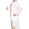Baby Boys Full Sleeves Soft Premium Cotton Kids Dhoti Kurta With Dupatta Kids Ethnic Wear Pure Cotton Dhoti Kurta Set For Boys - Traditional Dress for South indian Dhoti Kurta