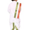 Baby Boys Full Sleeves Soft Premium Cotton Kids Dhoti Kurta With Dupatta Kids Ethnic Wear Pure Cotton Dhoti Kurta Set For Boys - Traditional Dress for South indian Dhoti Kurta