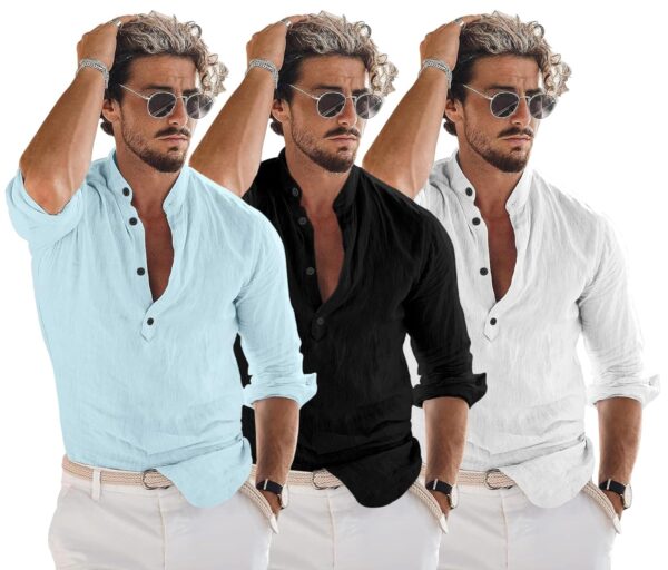 Bellstone Men's Solid Regular Fit Dress Shirt