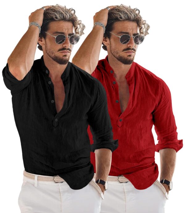 Bellstone Men's Solid Regular Fit Dress Shirt
