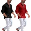 Bellstone Men's Solid Regular Fit Dress Shirt