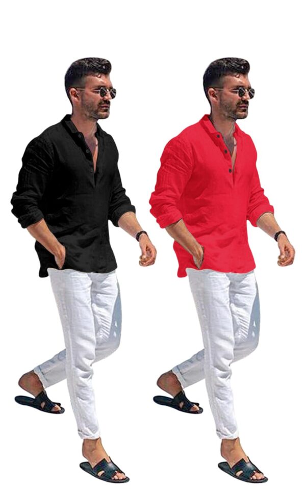 Bellstone Men's Solid Regular Fit Dress Shirt