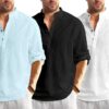 Bellstone Men's Solid Regular Fit Dress Shirt