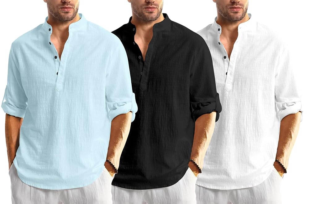 Bellstone Men's Solid Regular Fit Dress Shirt