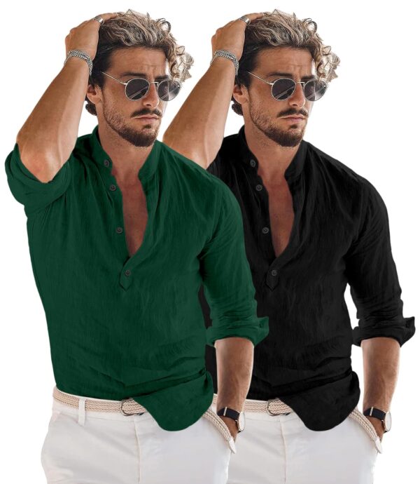 Bellstone Men's Solid Regular Fit Dress Shirt