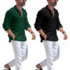 Bellstone Men's Solid Regular Fit Dress Shirt