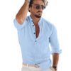 Bellstone Men's Solid Regular Fit Dress Shirt