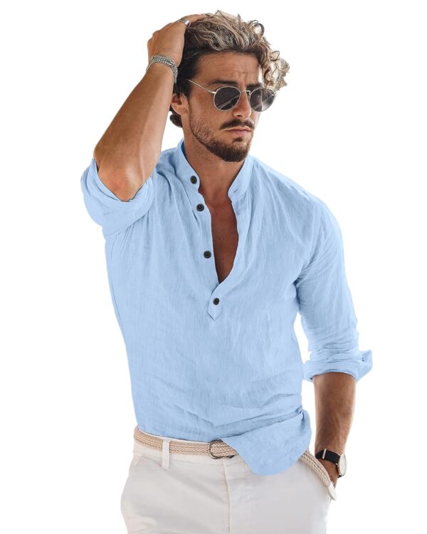 Bellstone Men's Solid Regular Fit Dress Shirt