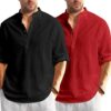 Bellstone Men's Solid Regular Fit Dress Shirt