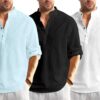 Bellstone Men's Solid Regular Fit Dress Shirt