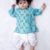 BownBee Cotton Kurta Dhoti Set, White Bottom, Traditional Indian Wear for Baby Boy