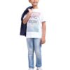 Boys Coat with Tshirt Blue