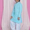 Boys Ethnic Kurta Pajama Set | Cotton Full Sleeve Chikankari Kurta with Sequins | Traditional & Festive Wear | Mandarin Collar, Regular Fit | Special Occasion Outfit...