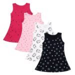 CLAP Baby Girl's Midi Dress (Pack of 4)