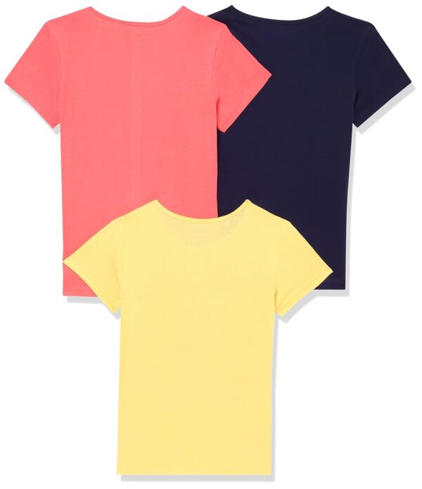 Clotth Theory Girls Super Combed Cotton Regular Fit Round Neck Printed Short Sleeve Tshirt -Combo Pack of 3