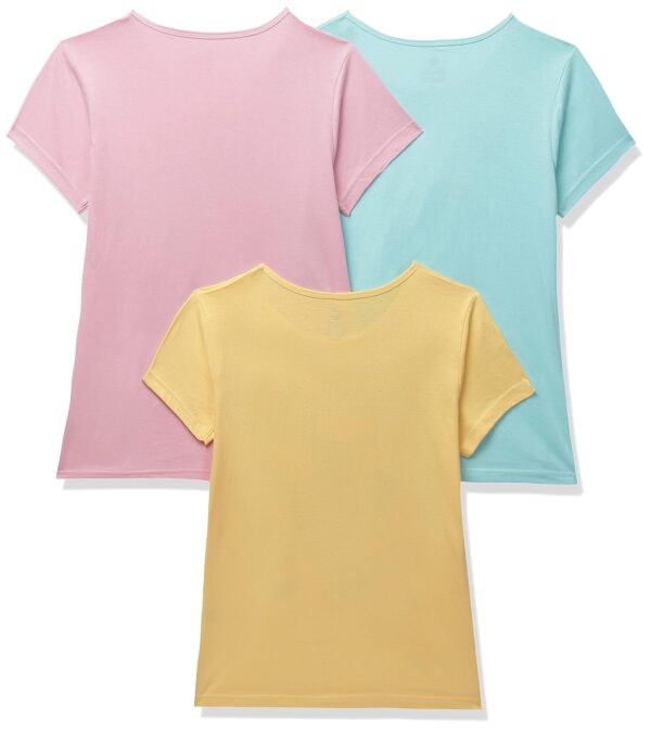 Clotth Theory Girls Super Combed Cotton Regular Fit Round Neck Printed Short Sleeve Tshirt -Combo Pack of 3