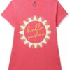 Clotth Theory Girls Super Combed Cotton Regular Fit Round Neck Printed Short Sleeve Tshirt -Combo Pack of 3