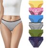 Cotton Plus Size Underwear Regular Full Coverage Innerwear Bikini Panty Set for Women and Teen Girls Hipster Brief for Daily Use Combo Pack (Assorted Prints and...