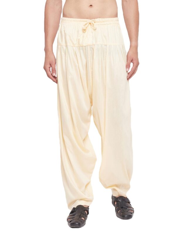 Creation Men Vastramay Men's Gold Cotton Blend Pyjama