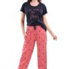 DZZO Women's Cotton Printed Night Suit