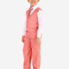 Ethic Style Developer 3 Piece Suit for Boys | Kids Wear Suit Set Coat, Pant, Tie & Shirt-Pink