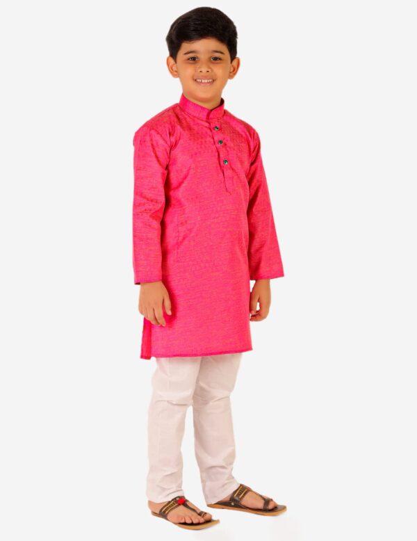 Ethic Style Developer Indian Cotton Kurta Set For Boys | Traditional Kids Ethnic Wear | Pack of 1 (S-101)-001