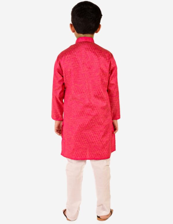 Ethic Style Developer Indian Cotton Kurta Set For Boys | Traditional Kids Ethnic Wear | Pack of 1 (S-101)-001