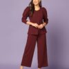 Fashion Women's Lycra Solid Co-Ord Set