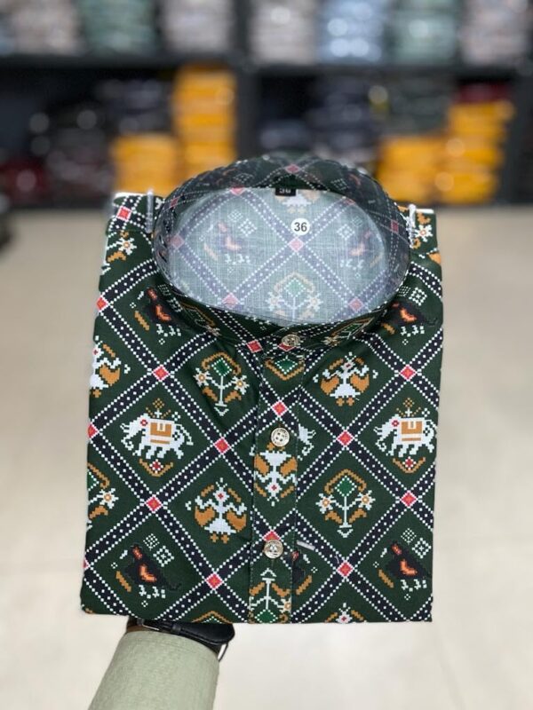 FOXDX Men's Traditional Cotton Floral Printed Only Kurta