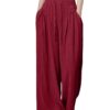 GRECIILOOKS Textured Trousers for Women | Women Loose Fit Trousers | Women's High-Waisted Pant | Women Trousers Pants | Korean Trousers for Women