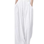 GRECIILOOKS Textured Trousers for Women | Women Loose Fit Trousers | Women's High-Waisted Pant | Women Trousers Pants | Korean Trousers for Women