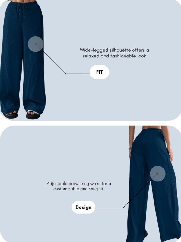 GRECIILOOKS Women's Loose High Rise Track Pant