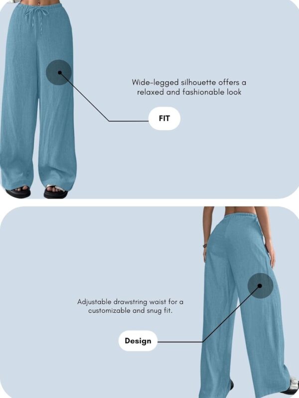 GRECIILOOKS Women's Loose High Rise Track Pant