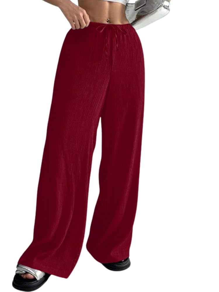 GRECIILOOKS Women's Loose High Rise Track Pant