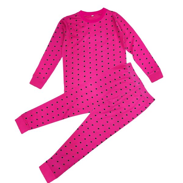 Hangout Hub Kids Night Suit | Sleep Wear | Jogger Trouser Full Sleeves Tshirt | Elasticated Waist | Hypoallergenic Sweat Absorber Anti Rash Dress Bottom Pyjama Tee for Girls |...