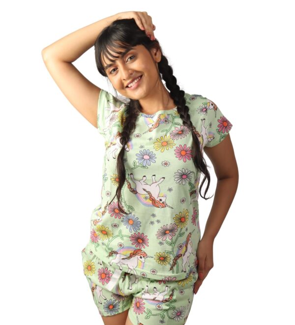 Hestia | H.NSG.N.1 | Girls Nightwear | Bottom Pyjama Tshirts | Breathable Fabric Pajama Sets | Cotton Night Dress Jogger | Trouser Full Sleeves Tshirt Night Suit for Kids|Pack 1