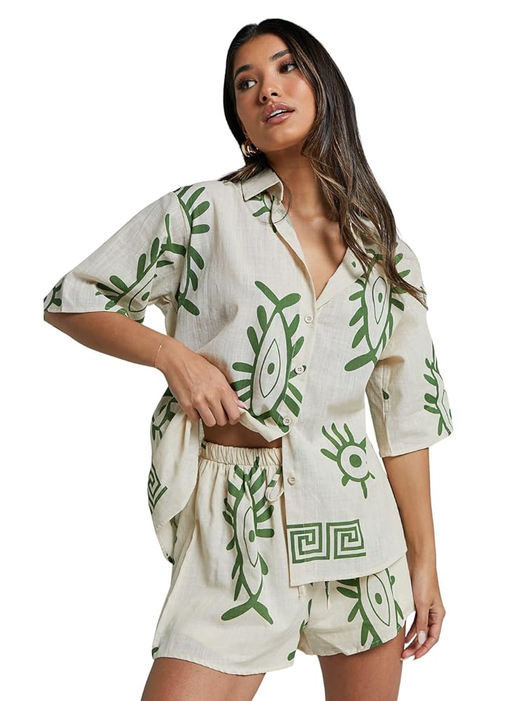 Leriya Fashion Women's Rayon Floral Co-Ord Set