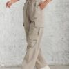 LITZO Cotton Cargo Pants for Women || Womens Cargo Pant (L-51-55)