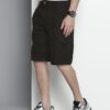 Men Baggy Solid Mid-Rise Convertible Cargo Denim