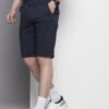 Men Regular Fit Solid Casual Shorts-Black