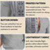 Men's Cotton Blend Mandarin Collar Self One Design Full Sleeve Casual Short Kurta-Grey